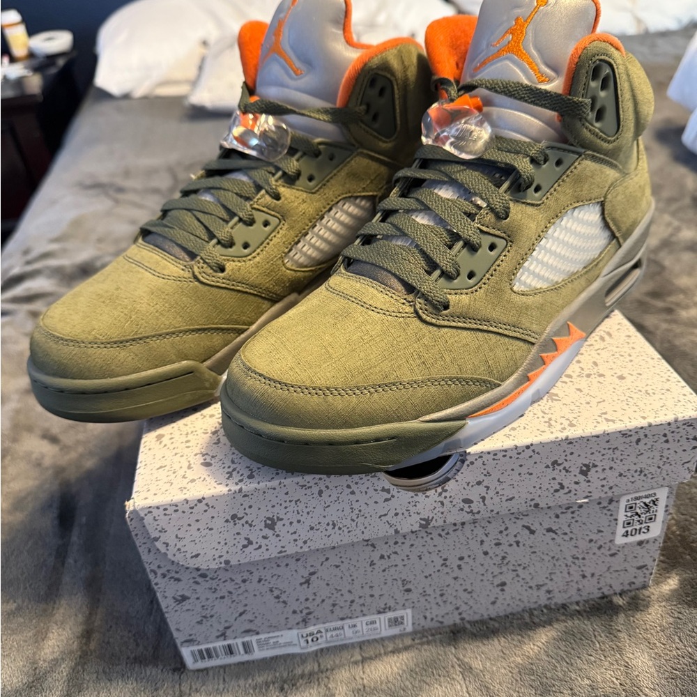 Jordan Air 5 Retro Olive and Citrus
